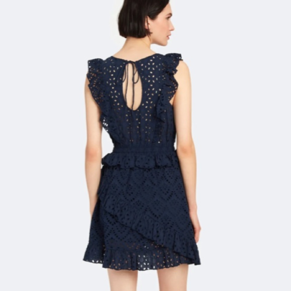 Kayla Eyelet Ruffled Mini Dress - Picture 4 of 8